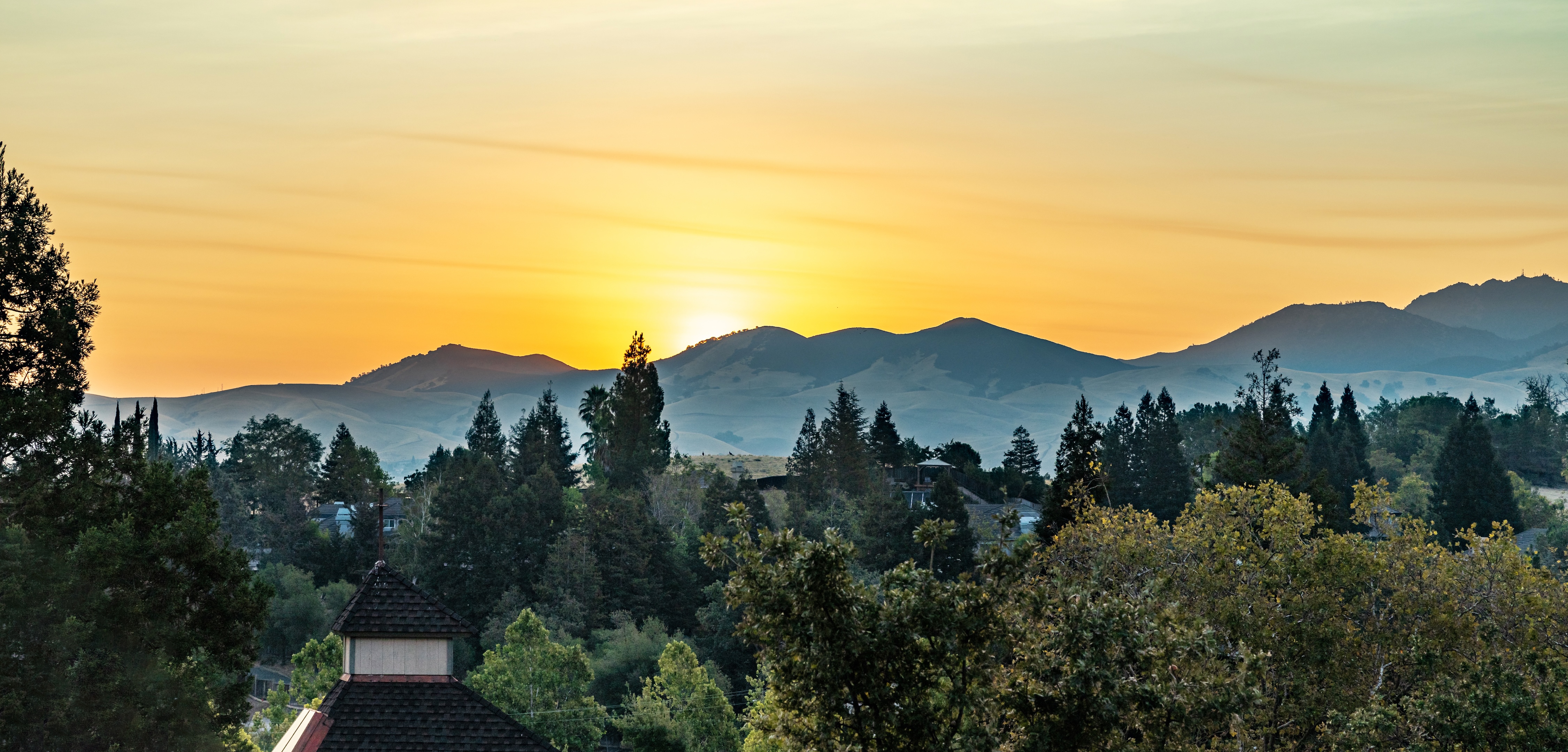 View of Walnut Creek ca stock image
