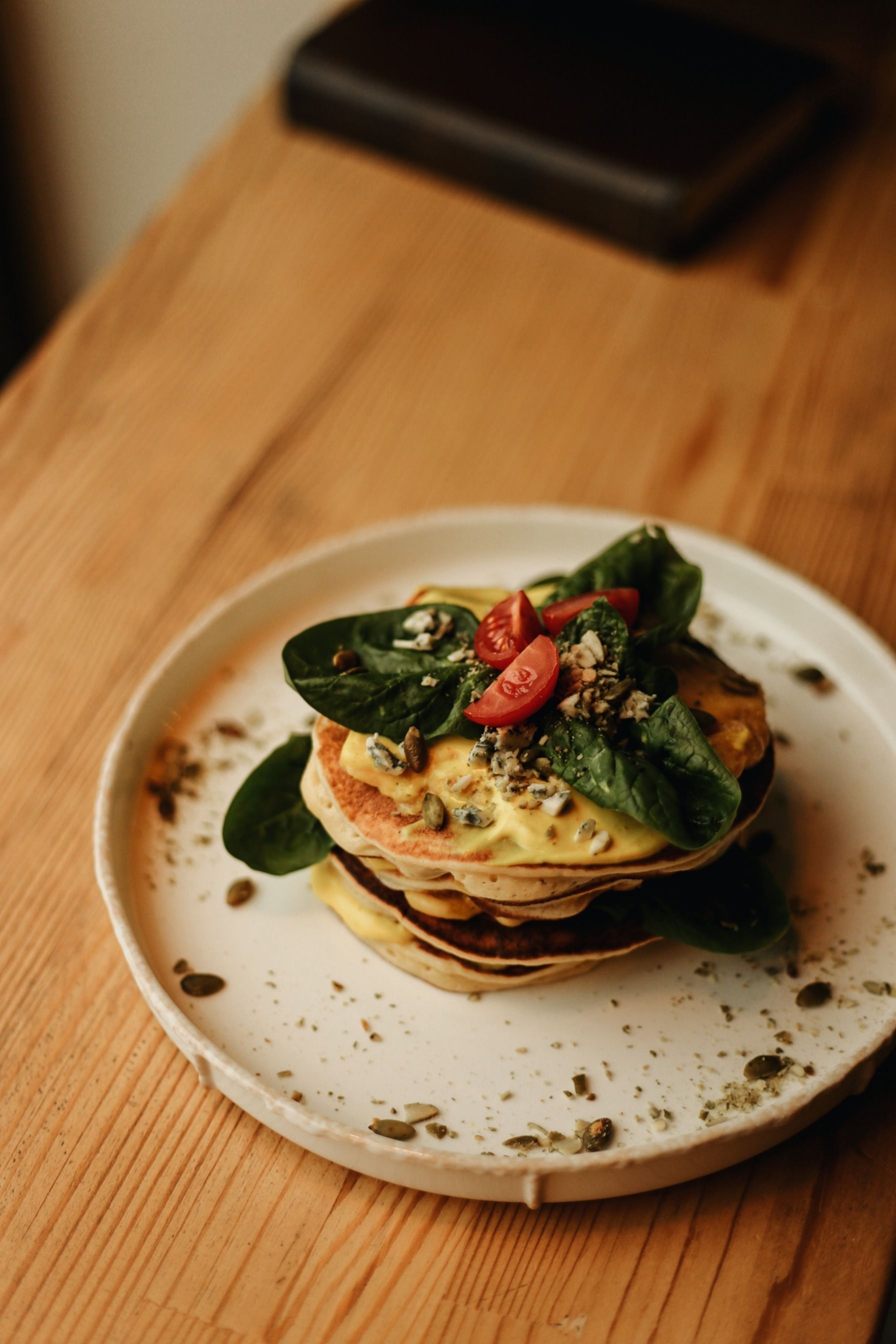 Food on table stock image