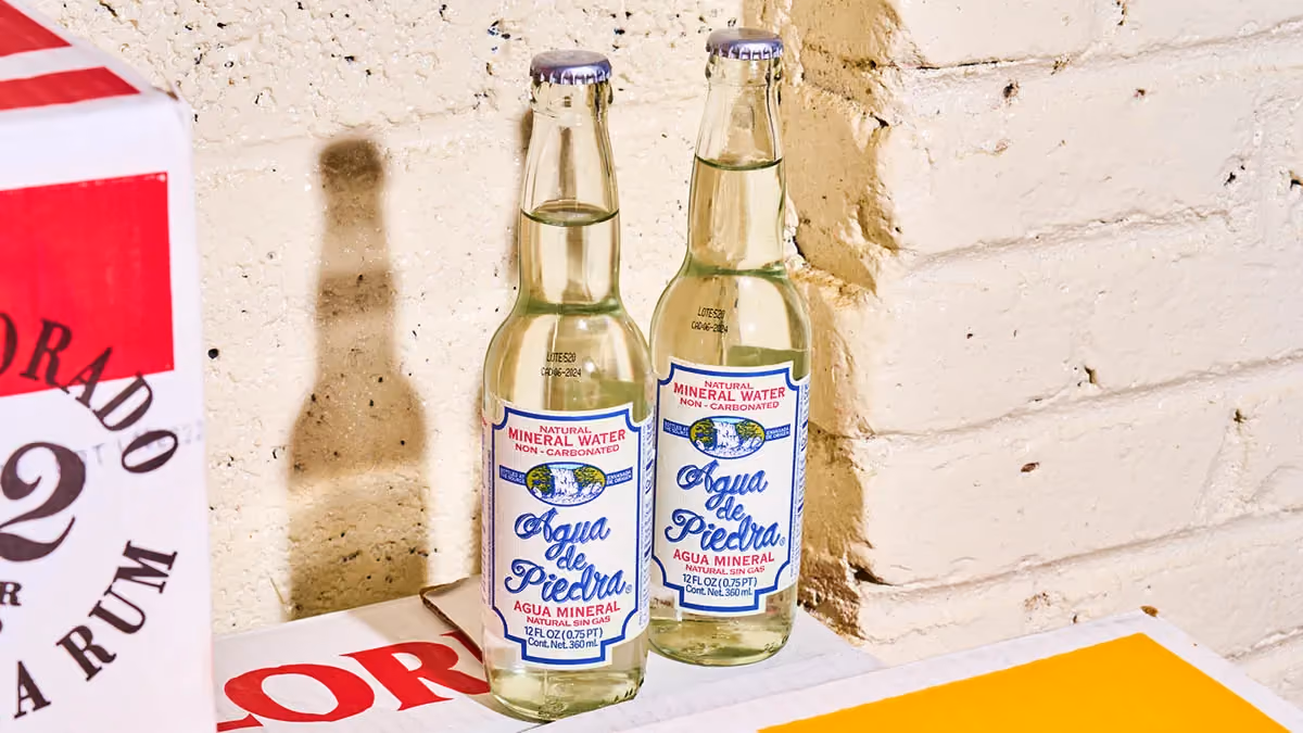 Bottle of Agua de Piedra still water