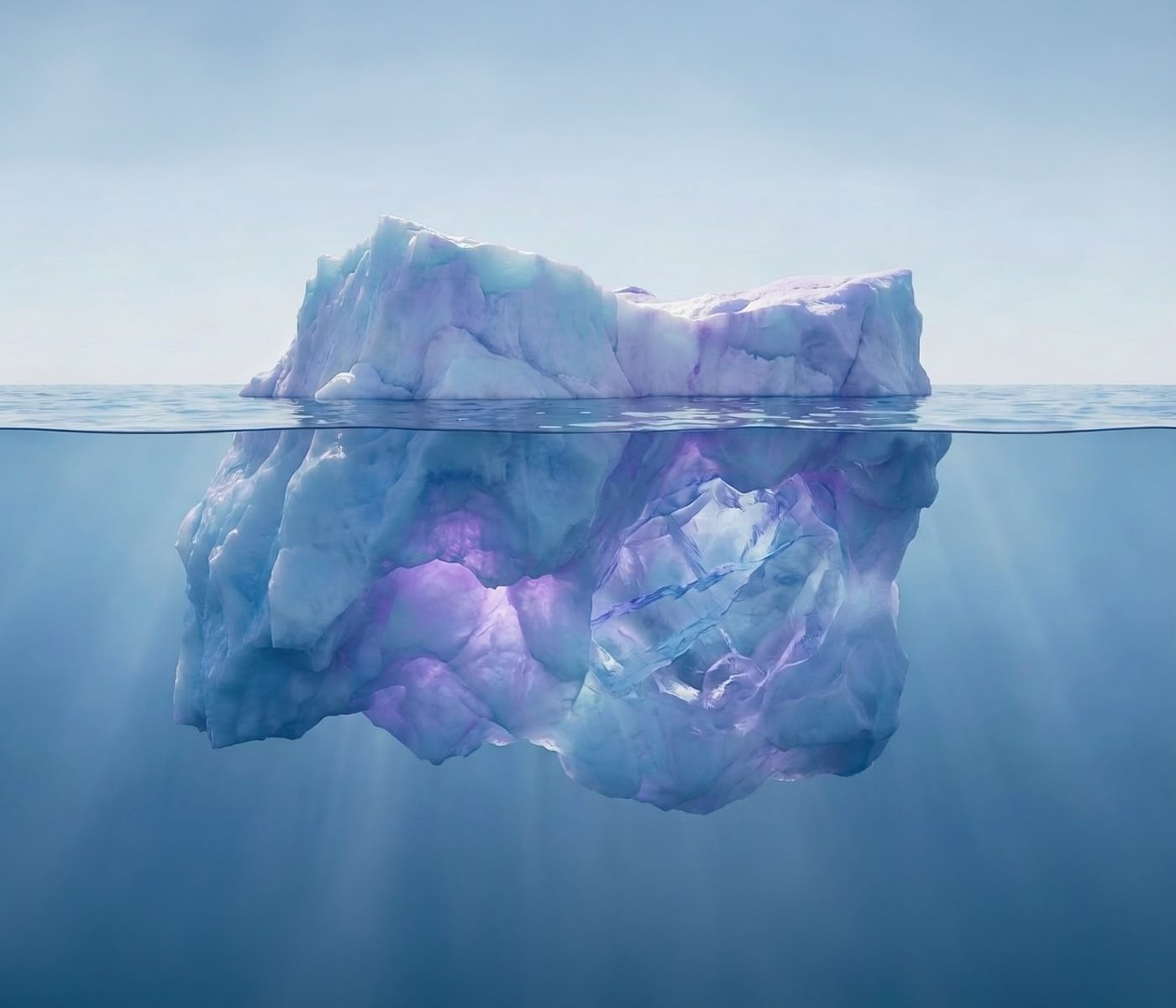 Iceberg: a maior parte do custo fica abaixo da superfície