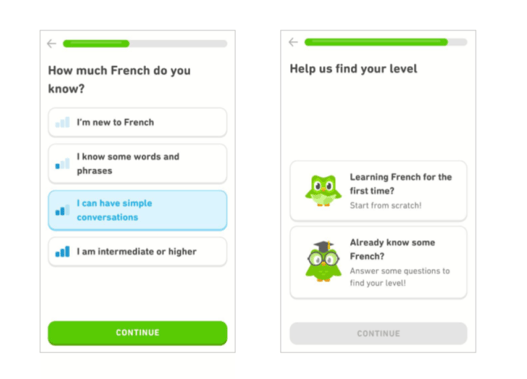 aarrr funnel Duolingo activation