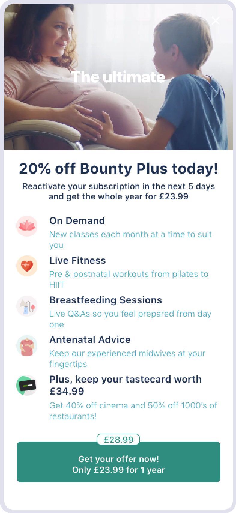 Retention paywall example