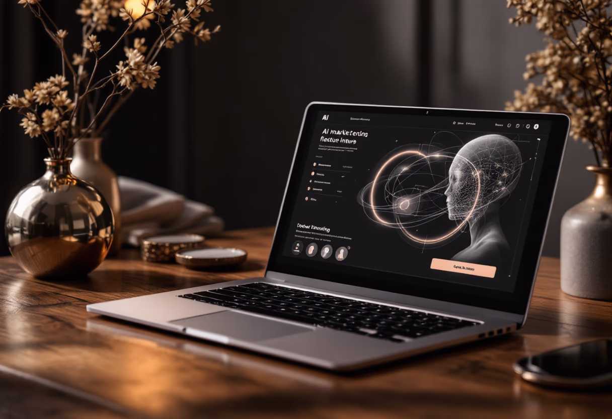 [interface] screenshot of core features interface (for a ai marketing tech company)