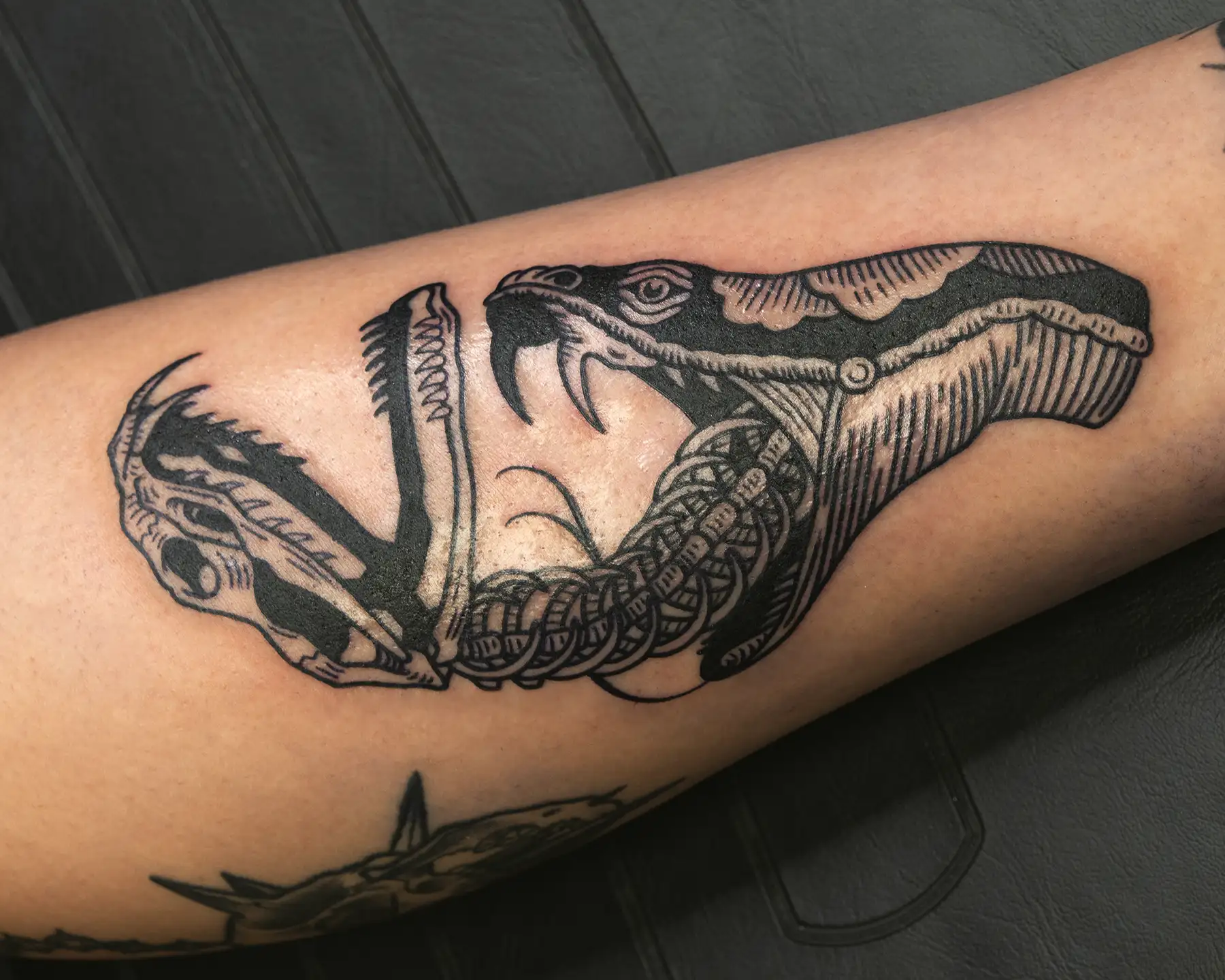Traditional undead snake design