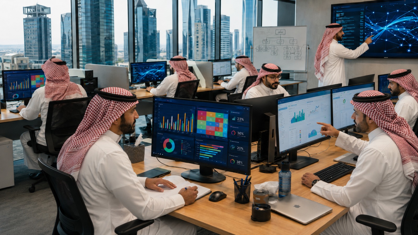 إنفوجرافيك يوضح دور المعرفة بقطاع مراكز الاتصال في نجاح تطوير الأعمال والمبيعات شركة فور دي