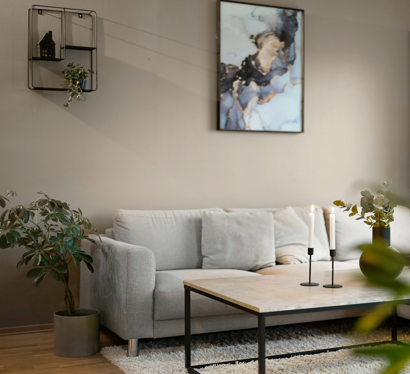 Living room stock image