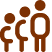 Icon of three brown stylized human figures grouped together.