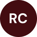 Dark circular background with white letters RC in the center.