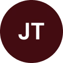 Circle avatar with dark maroon background and white initials JT centered inside.