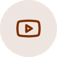 youtube logo in brown