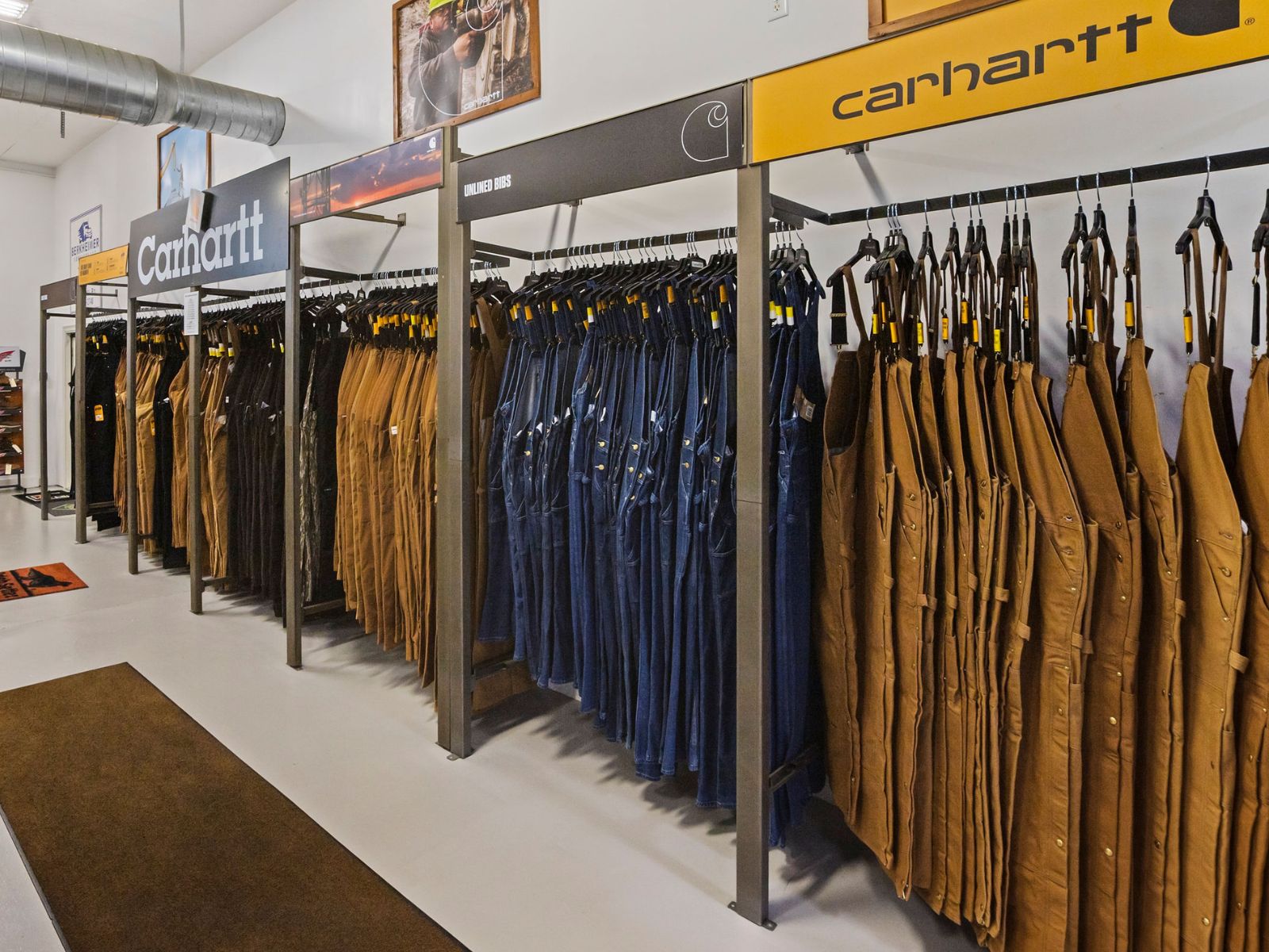 Men's work jacket on the sales floor