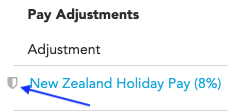 Icon indicating a Loaded automatic pay adjustment