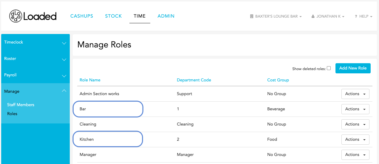 Loaded roles to match PaySauce role tags