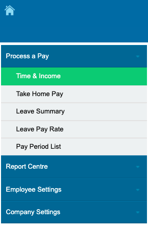 Crystal Home > Process Pay > Time & Income