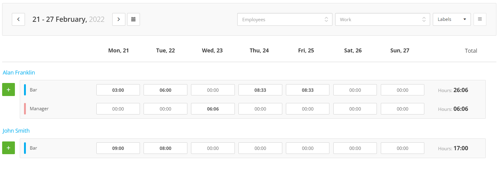 PayHero staff hours successfully imported