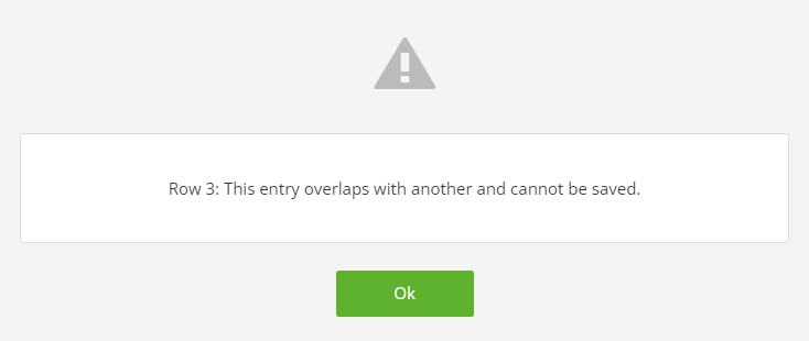 PayHero import error: duplicate clocks / overlap