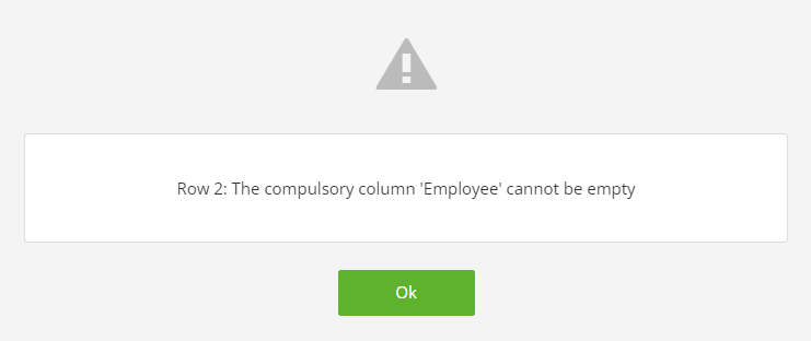 PayHero import error: Department code mismatch