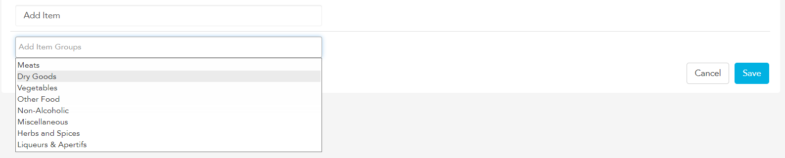 Adding an entire item group to a supplier tender in Loaded