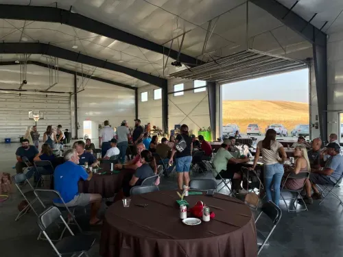 Century Farms team and families gathered at the 2023 harvest party