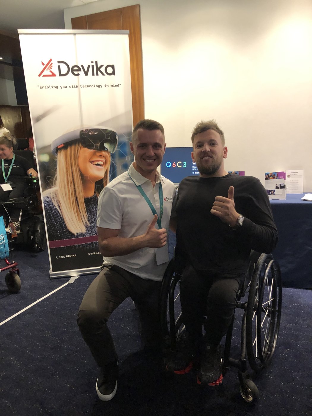 Ken Kencevski with Dylan Alcott