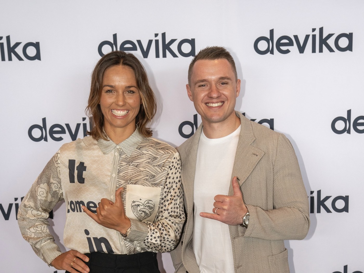 Ken Kencevski with Sally Fitzgibbons