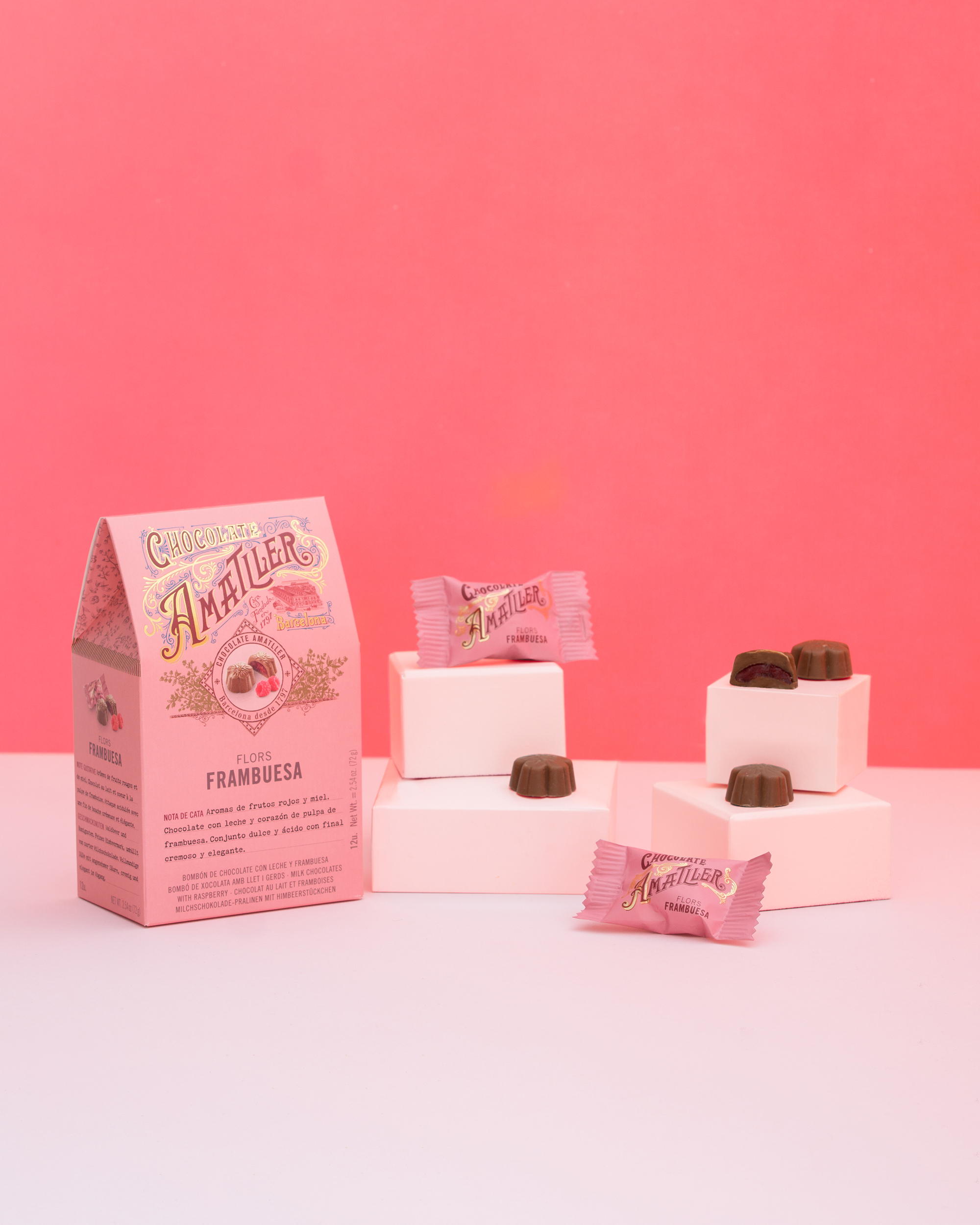 Amatller Flors Frambuesa Chocolates