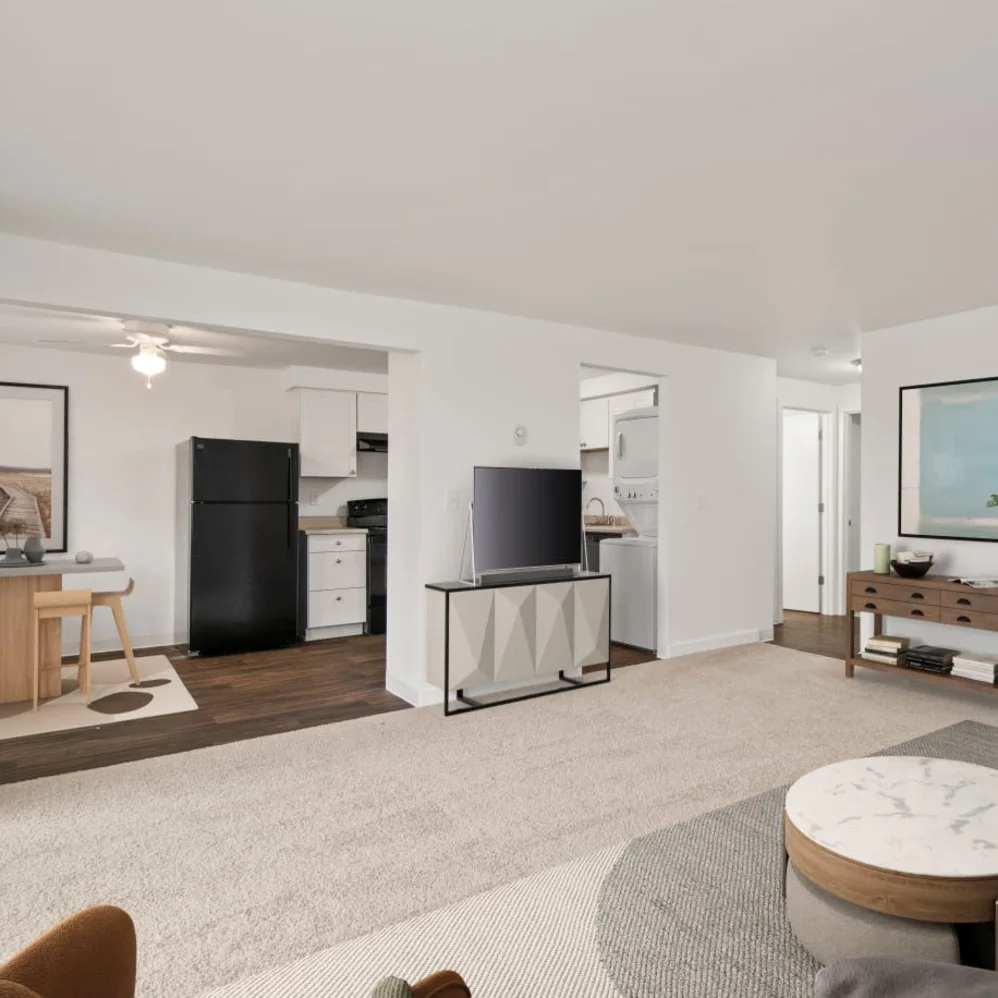 Living room with tv and seating area