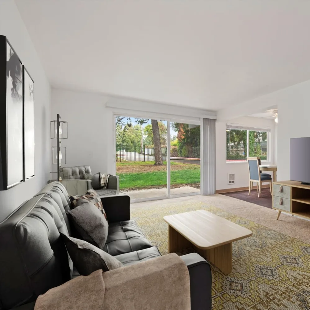 Living room with tv and seating area