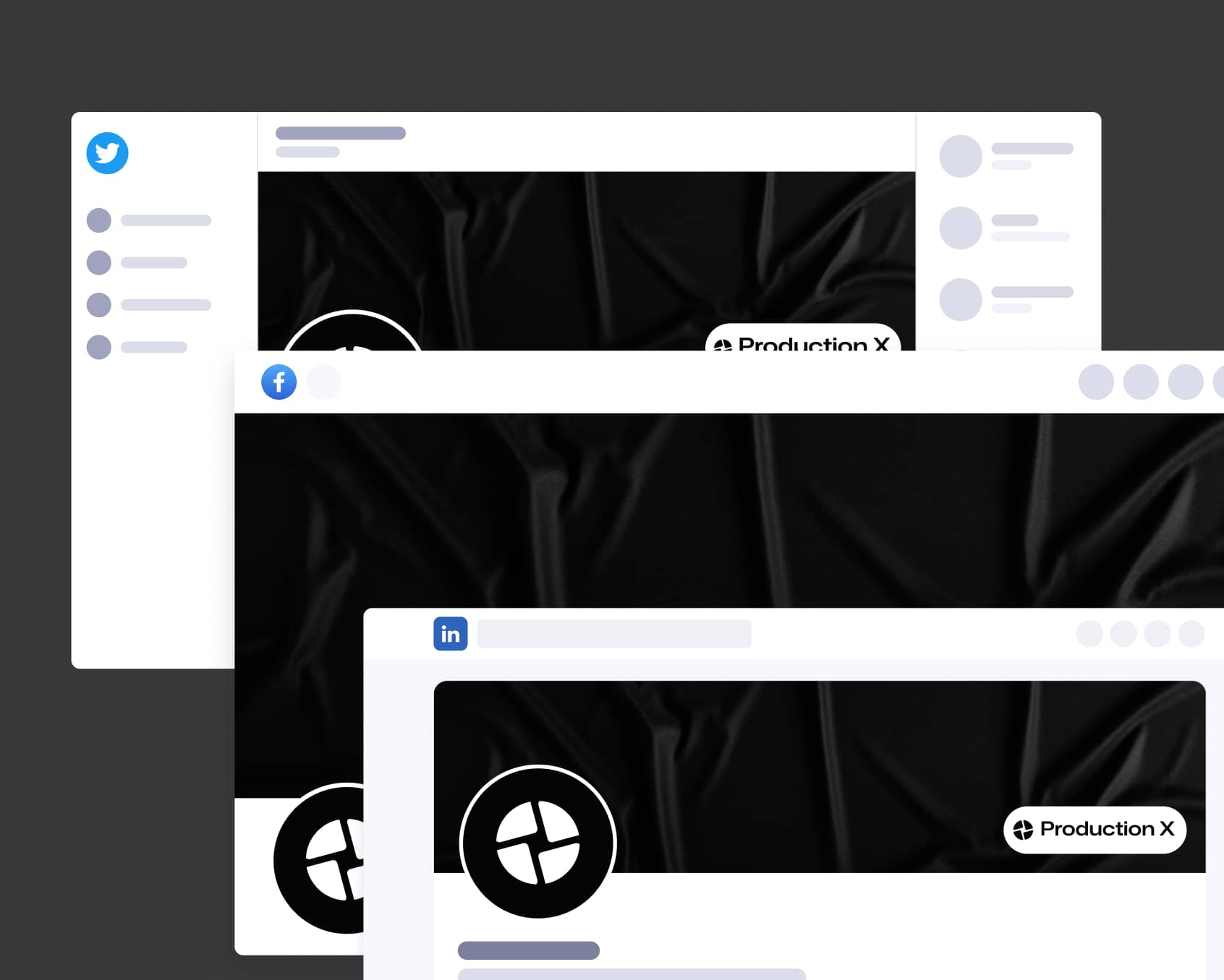 Production X - Social Media Assets - Video Agency Webflow Template