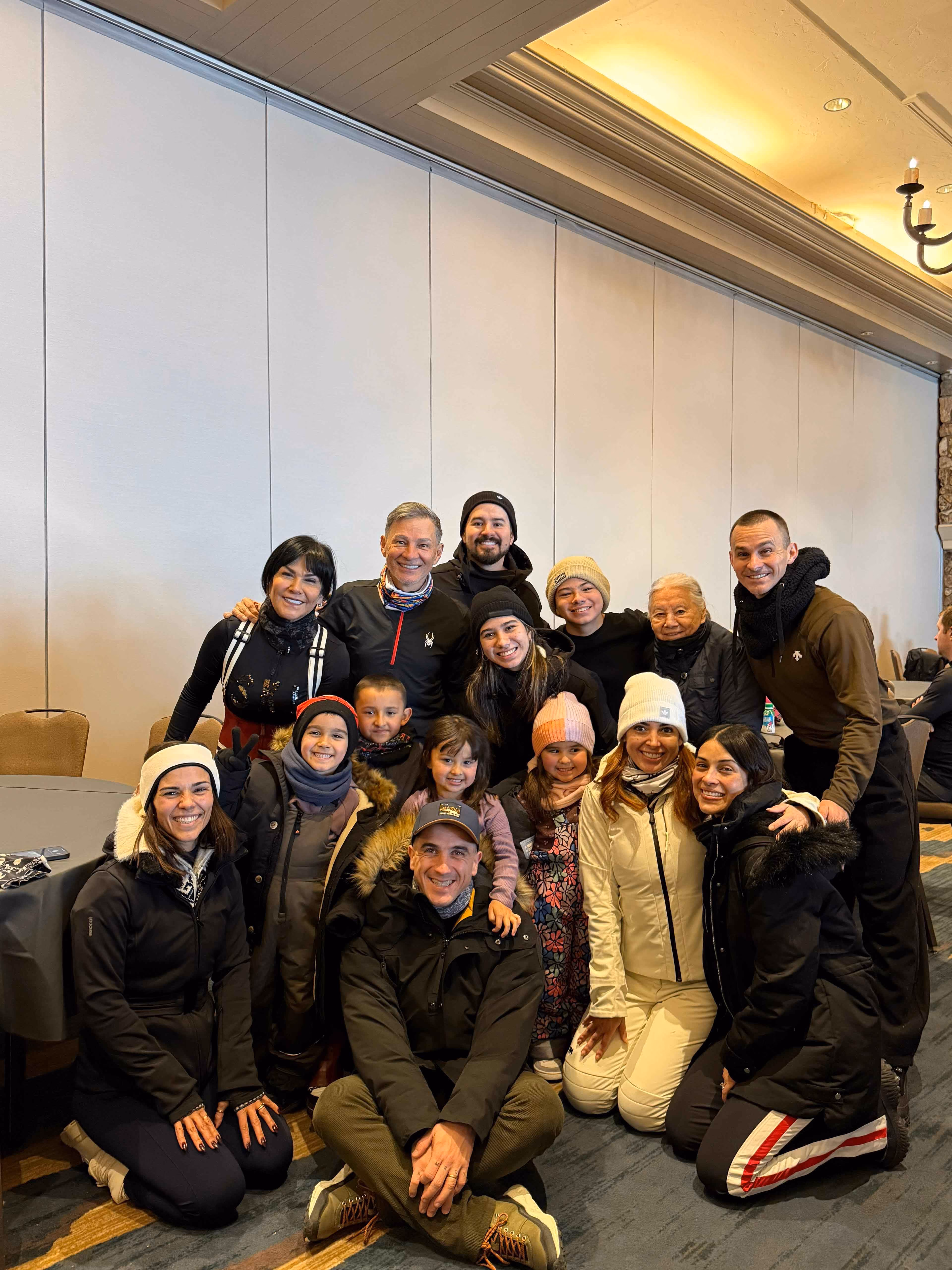 Cash Luna y su familia