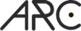 Black stylized letters forming the word ARC in a modern font.