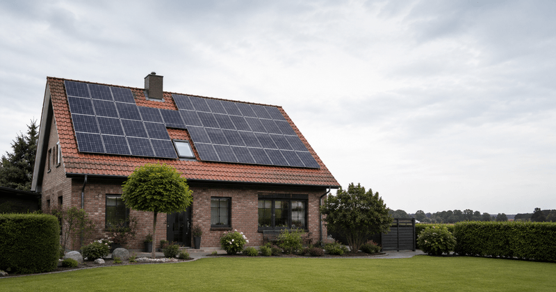 Einfamilienhaus in der Nordheide mit Photovoltaikanlage von LUK E-Technik