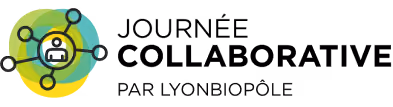 Logo with a person icon connected by lines to multiple nodes inside overlapping yellow and teal circles.