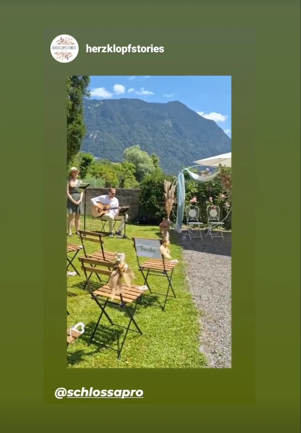 Freie Trauung im Schlossgarten mit Live-Musik