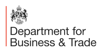 Department for Business and Trade logo