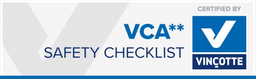 VCA veiligheidschecklist, gecertificeerd door Vincotte