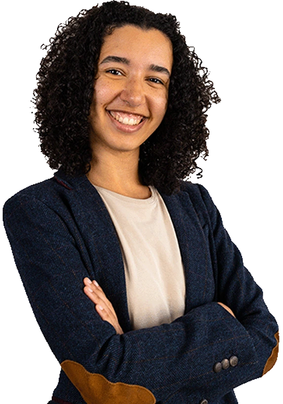 Ella présentant son approche du web design et de la création de sites internet.