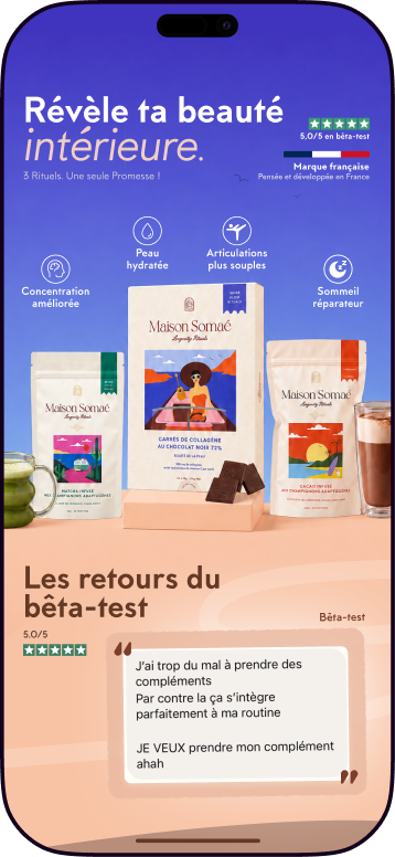 Design responsive de la page de vente Maison Somaé optimisé pour mobile et smartphone