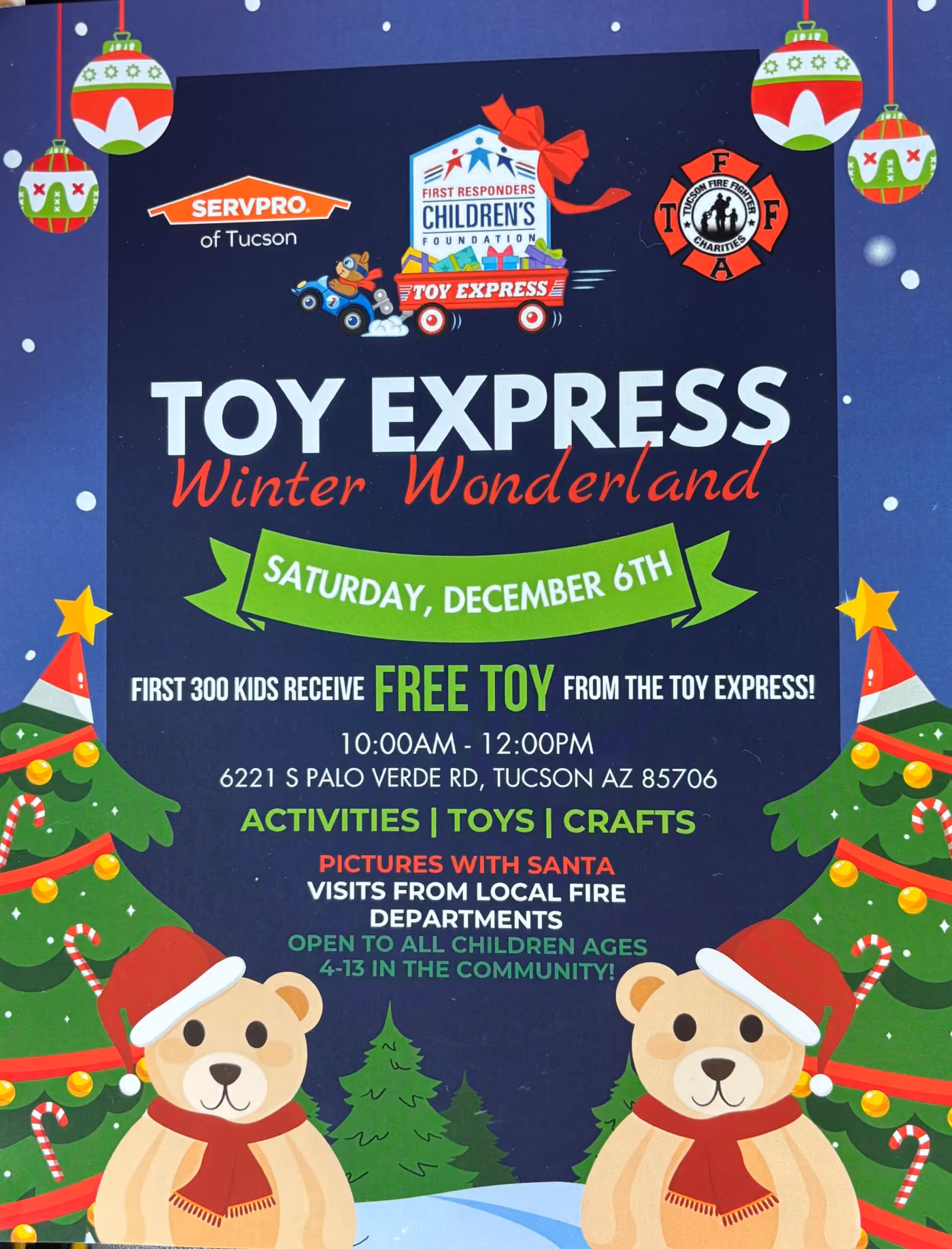 Toy Drive 2025 event flyer