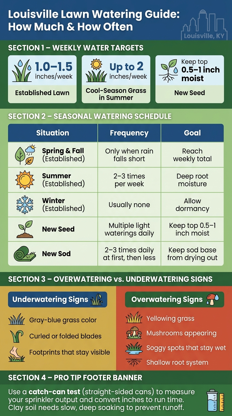 Louisville Lawn Watering Schedule by Season & Situation