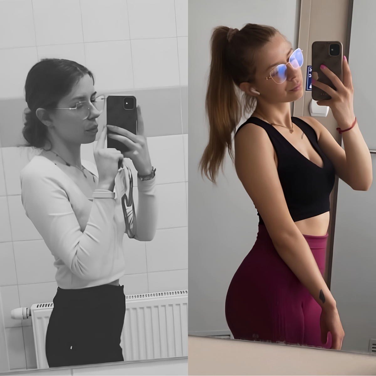 Transformacja przed i po — podopieczny trenera Sebastiana Kasprzyka