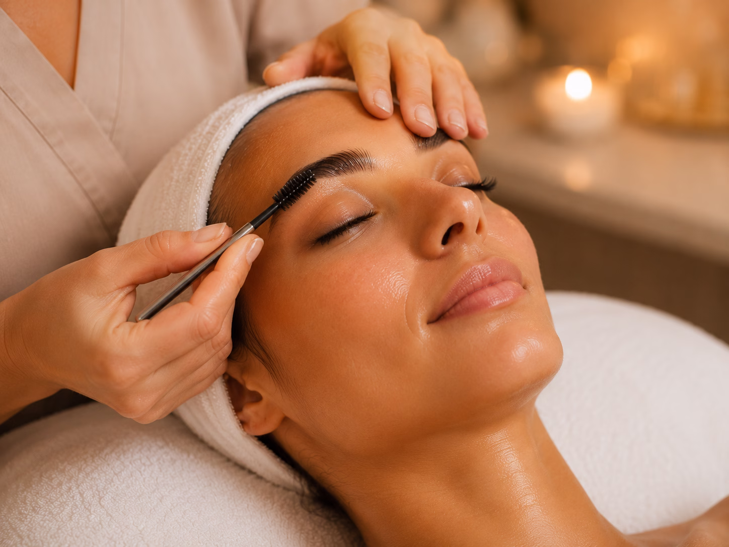 Summer glow och lash- och browlift samt färgning av fransar och bryn inkl formning av bryn