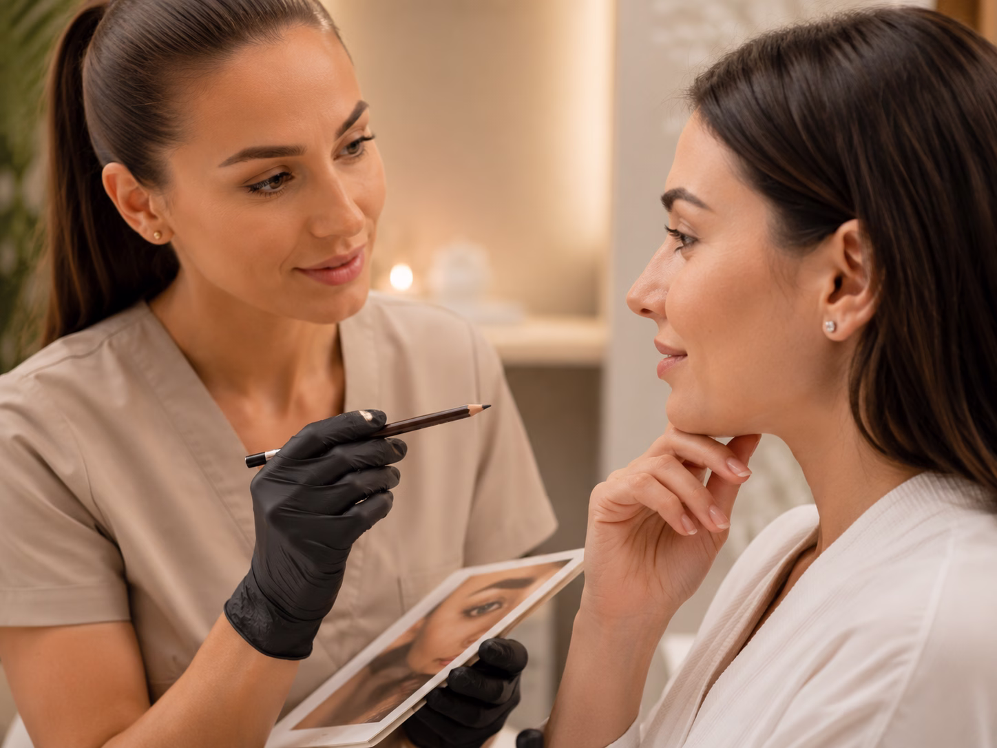 Konsultation för microblading/ögonbrynspigmentering 