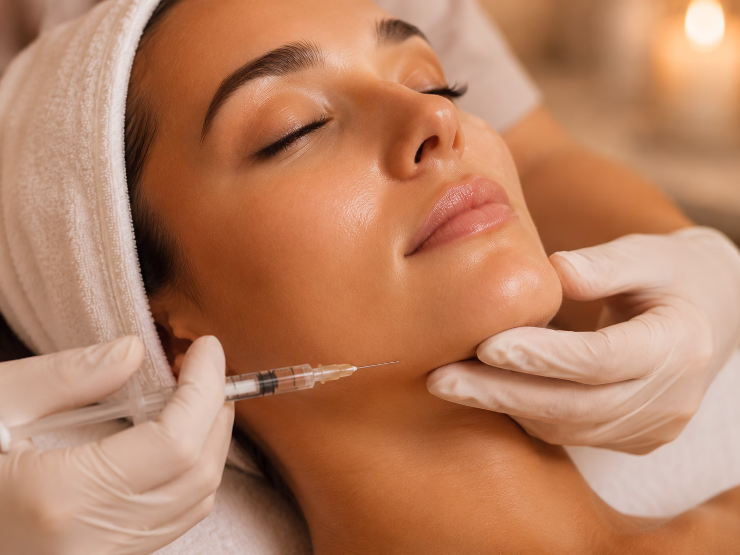 Fillers Kindben, haka, käklinje konturering