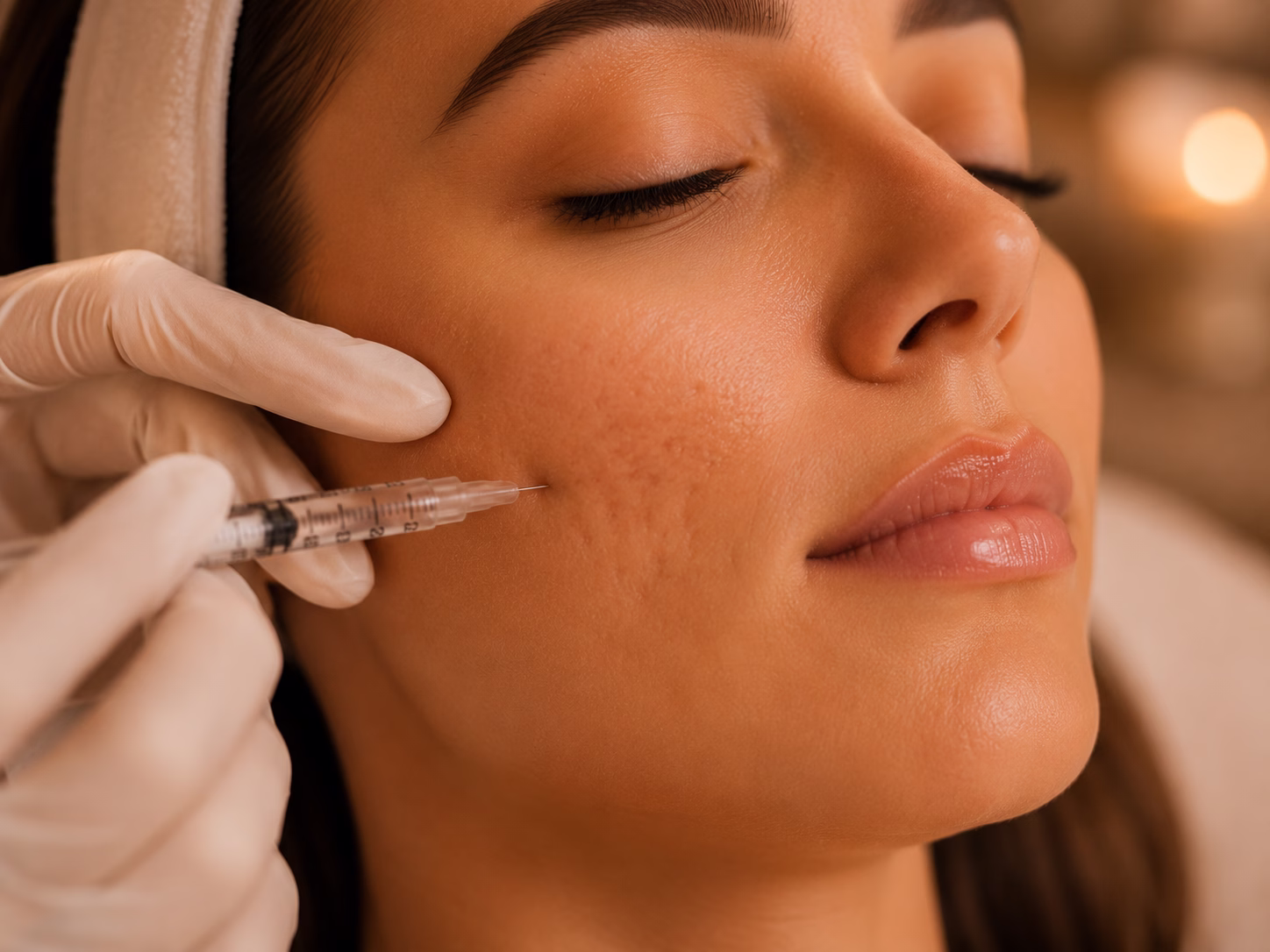 Fillers Behandling acneärr med Restylane