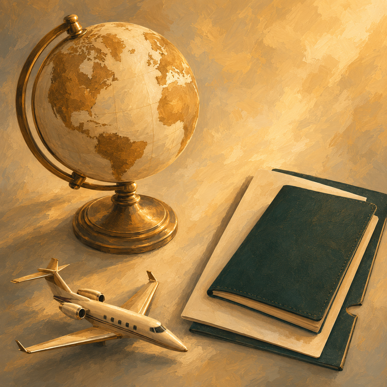 Globe and travel documents
