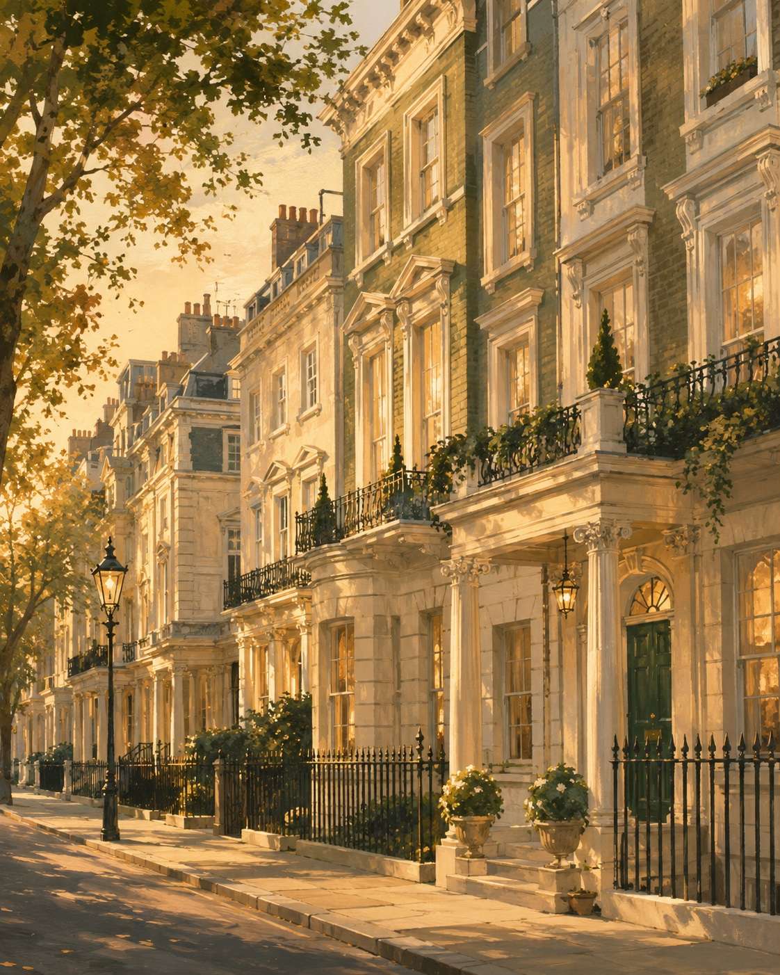 London townhouse street