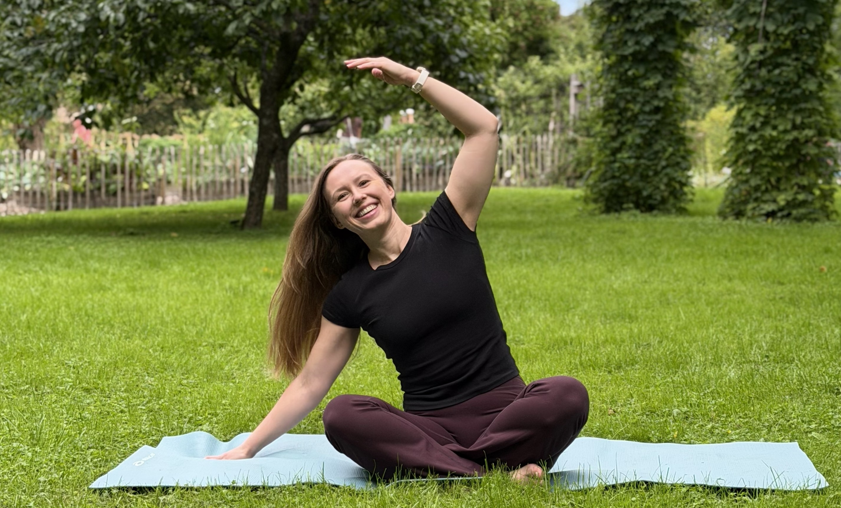 Karoline Henriksen, som underviser yoga- og mobilitetsklassene