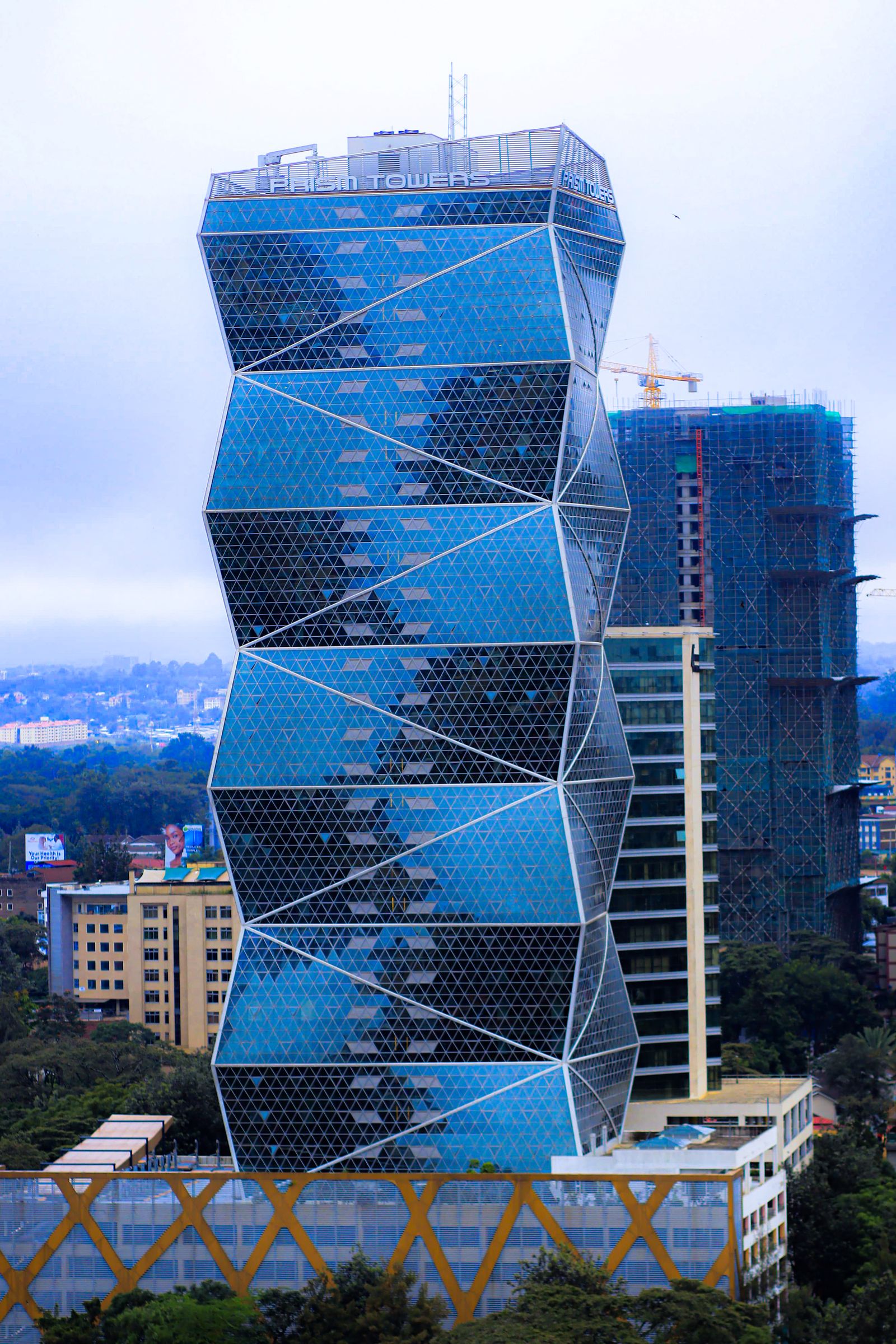 Office towers in the Nairobi central business district