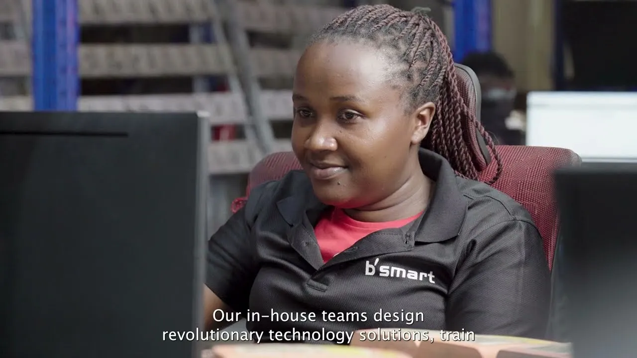 A BSMART systems engineer at her workstation